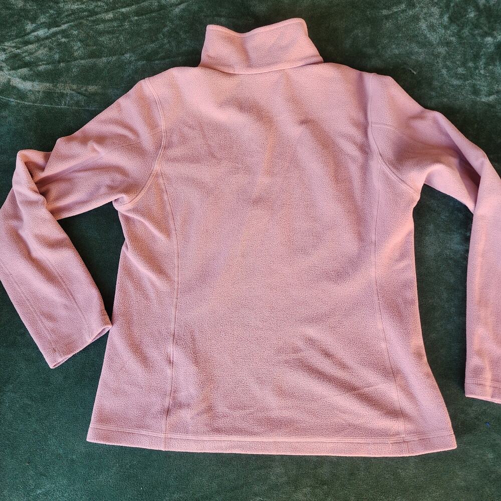 Patagonia Women's Pink Fleece Quarter Zip Pullover Outdoor Gorpcore Size Medium - Picture 2 of 5